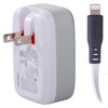 Ventev 30W Wall Charger and USB C to Apple Lightning Cable, White WC30-CL252381